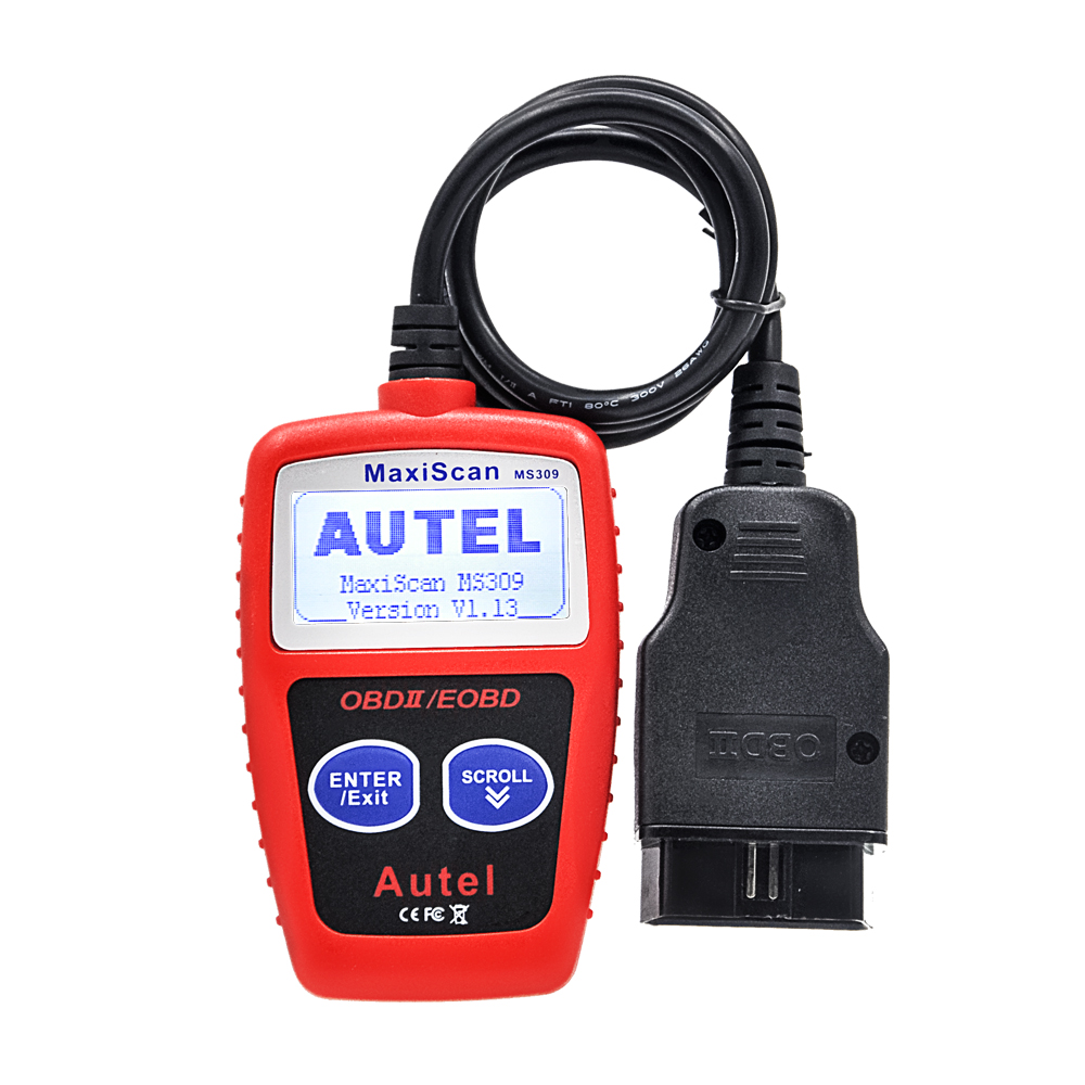 100 Original Maxiscan Ms309 OBD2 Obdii Scanner Code Reader Car Ms 309 DiagnosticTool
