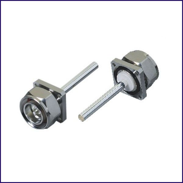 Straight Flange 716 DIN RF Coaxial Connector for Cable