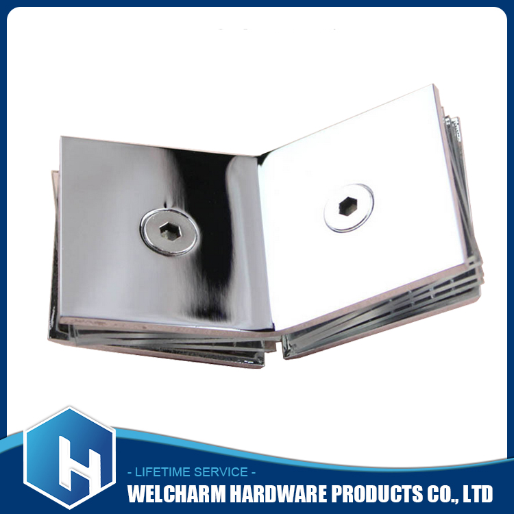 Glass Square Partition Hinge 135 Degree Two Sides
