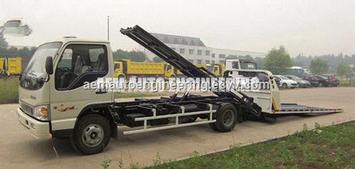 Low Angle Full Land Car Carrier Flatbed Wrecker for Low Chassis Cars