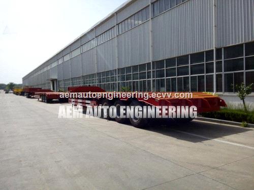 Lowbed Semi Trailer for transporting Heavy duty equipmentconstruction machinery