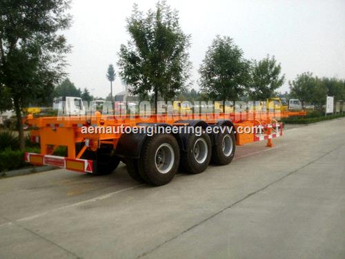 Three Axles Container Carrier Semi Trailer