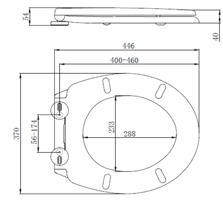 European standard round soft close toilet seat