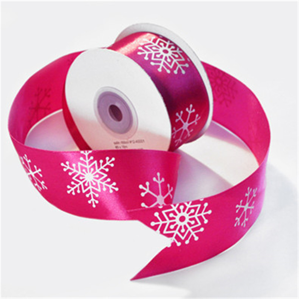 Custom 100 polyester decorative wholesale printed satin ribbon