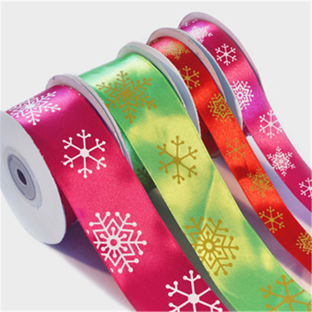 Custom 100 polyester decorative wholesale printed satin ribbon