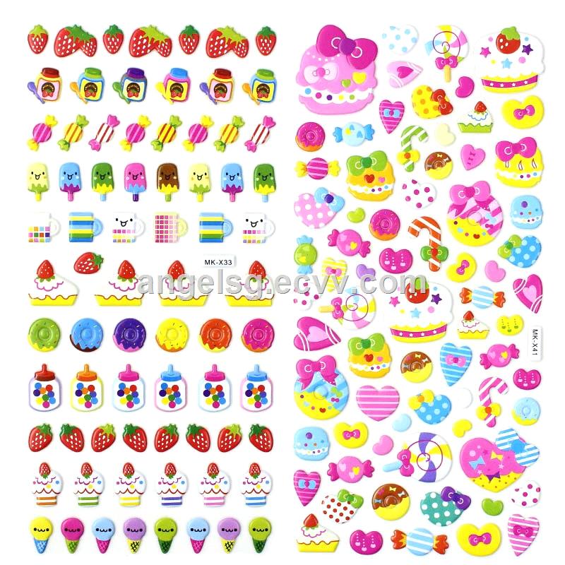 puffy stickers candy