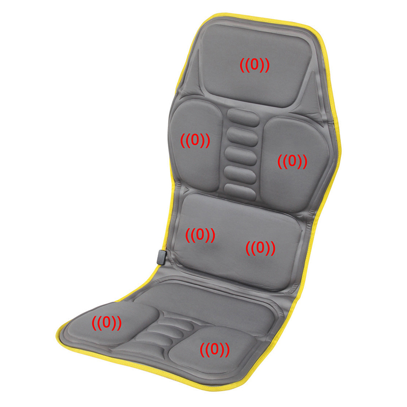 HFR8581E Non Woven Fabric DC12V Adaptor Car Plug Home Car Massage Cushion Pad with Vibrating Heat Function
