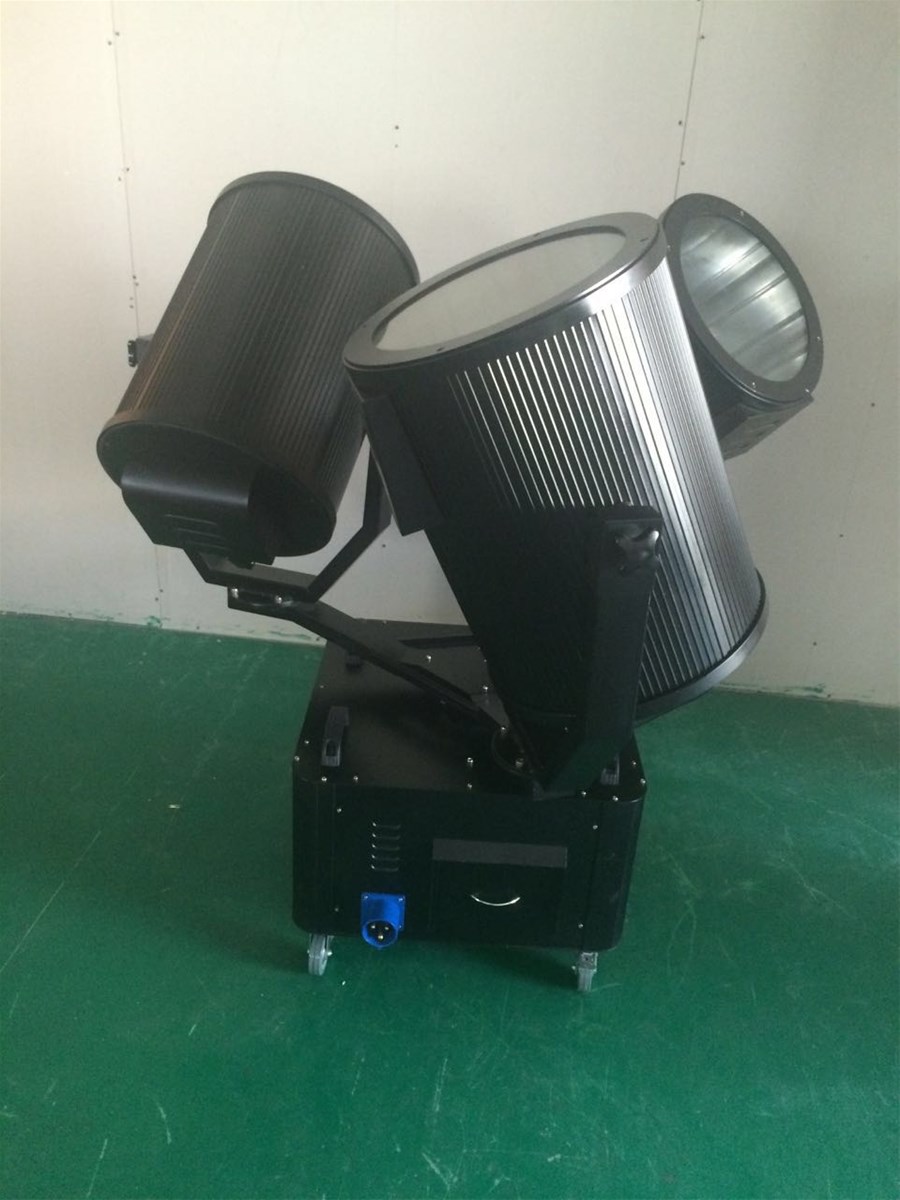 Rasha 3 Heads 9000W Outdoor Moving Head Sky Search Light Sky Rose Light