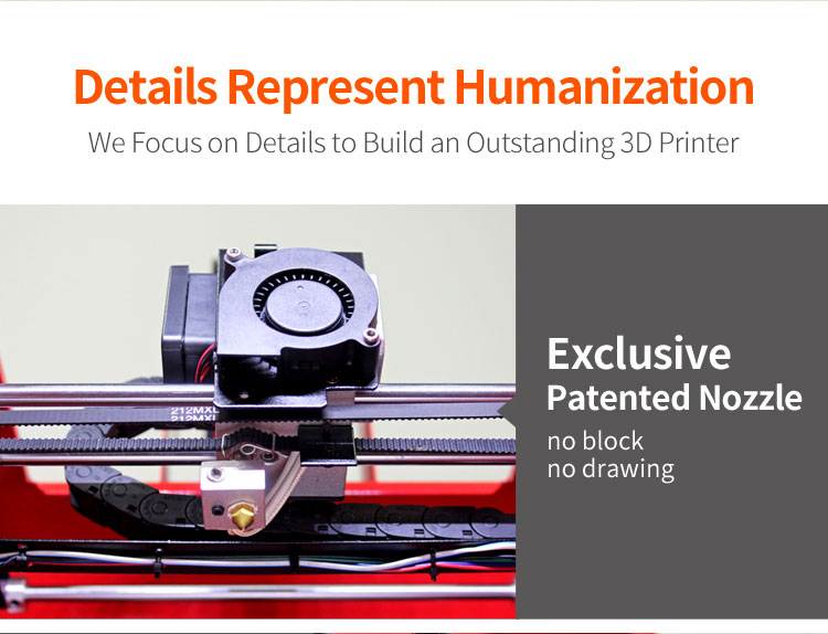digital fdm 3d printer machine professional high end desktop 3d printer high precision