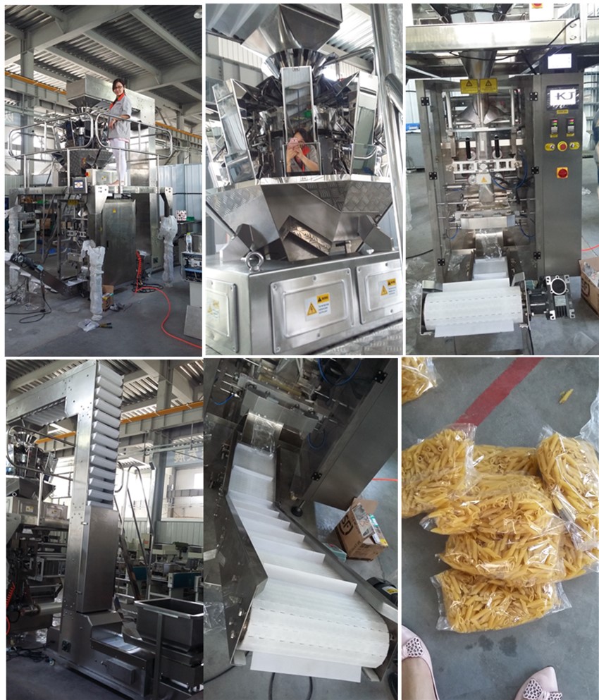 Automatic Pasta Vertical Packing Machine with 1014 Heads Weigher