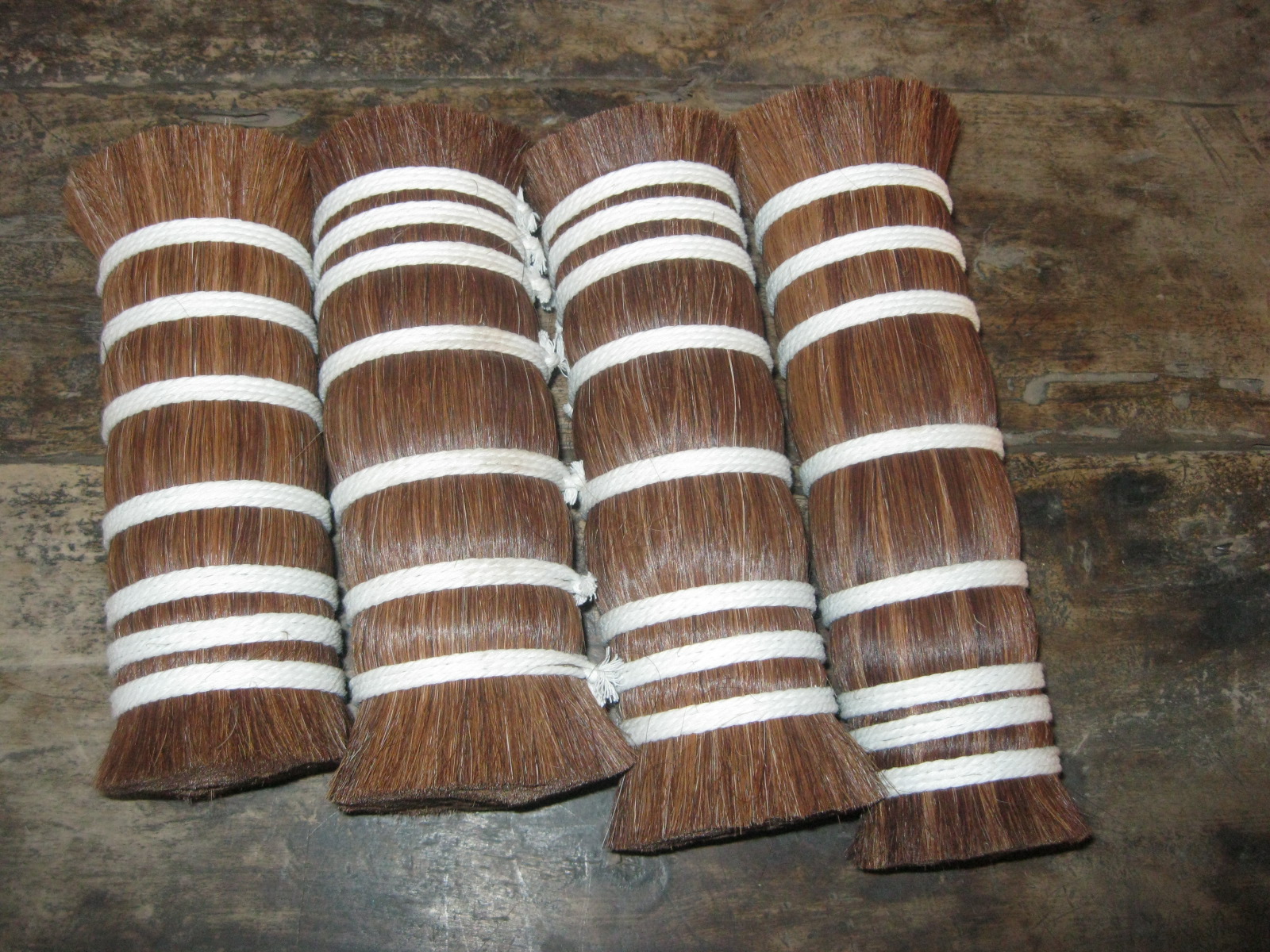 white and black horse mane and horsetail hair
