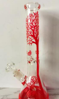 Bong New Design Bongs Glass Water Pipes Bongs Pyrex Water Bongs with Colorful Lips Beaker Bong Water Pipes