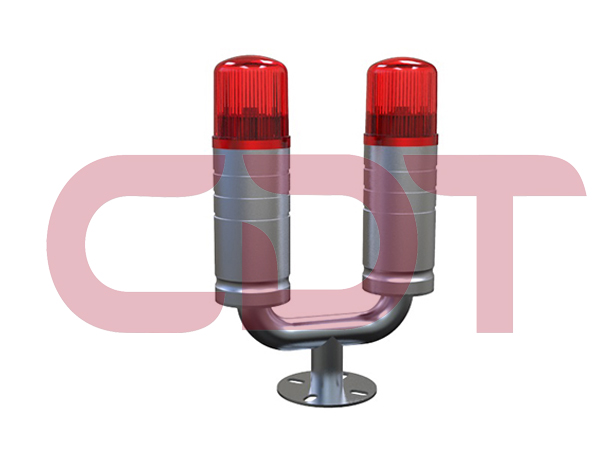 monopole masts 325cd Steady on Suspension bridge Building LED Red Low Intensity Light
