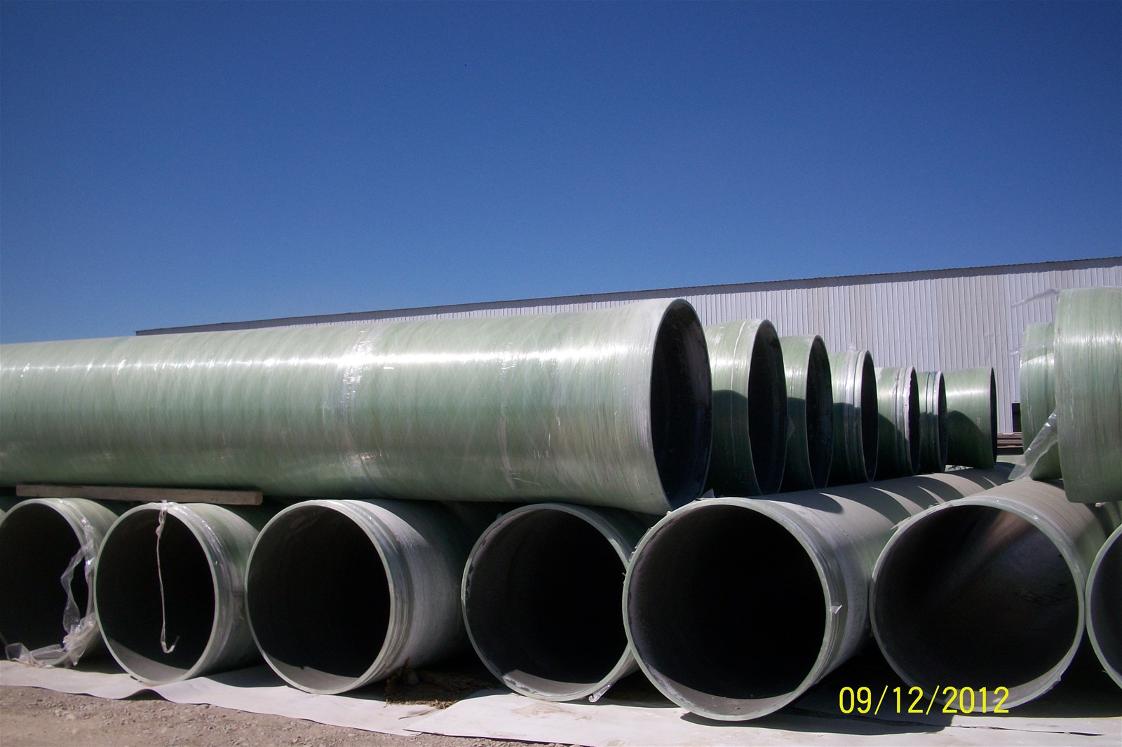 FRPGRP Fiberglass Composite Polyester Water Treatment Pipe