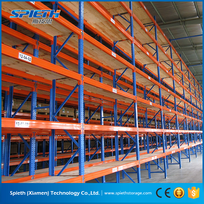 Heavy duty industrial pallet shelf rack unit