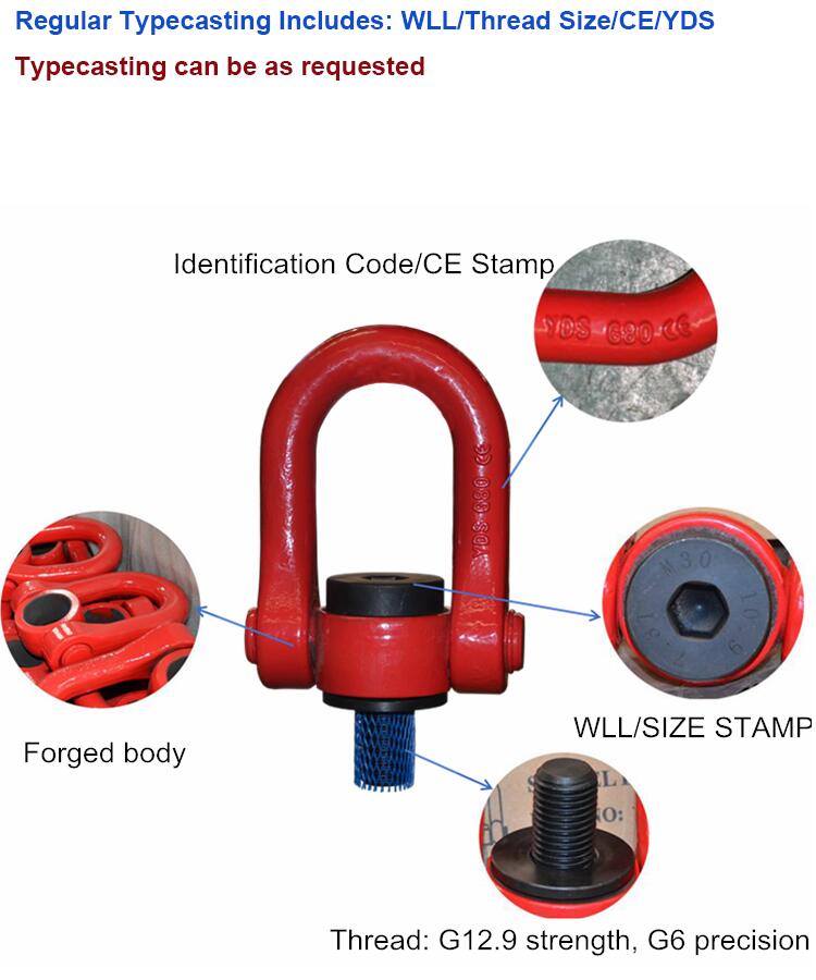 inch size for 58 34 78 1 1 14 swivel hoist ring