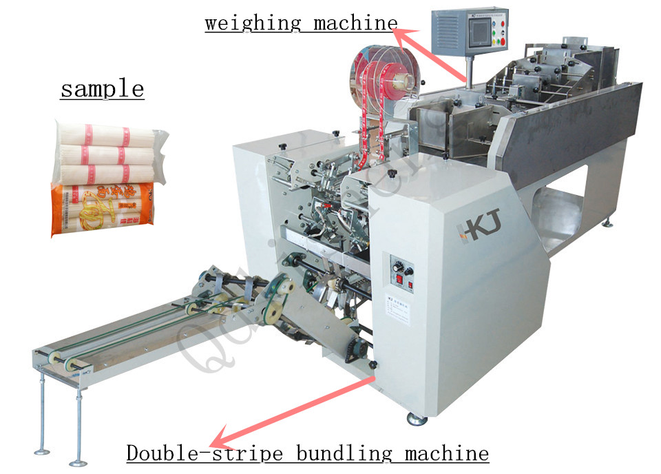 Automatic Spaghetti and Long Pasta double Bundling Packaging Machine