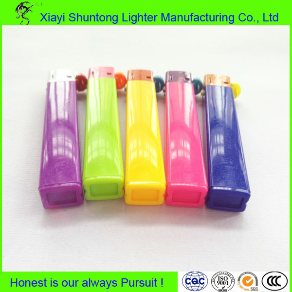Hot Selling Small Mini Colorful Square Flint Lighter