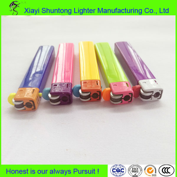 Hot Selling Small Mini Colorful Square Flint Lighter