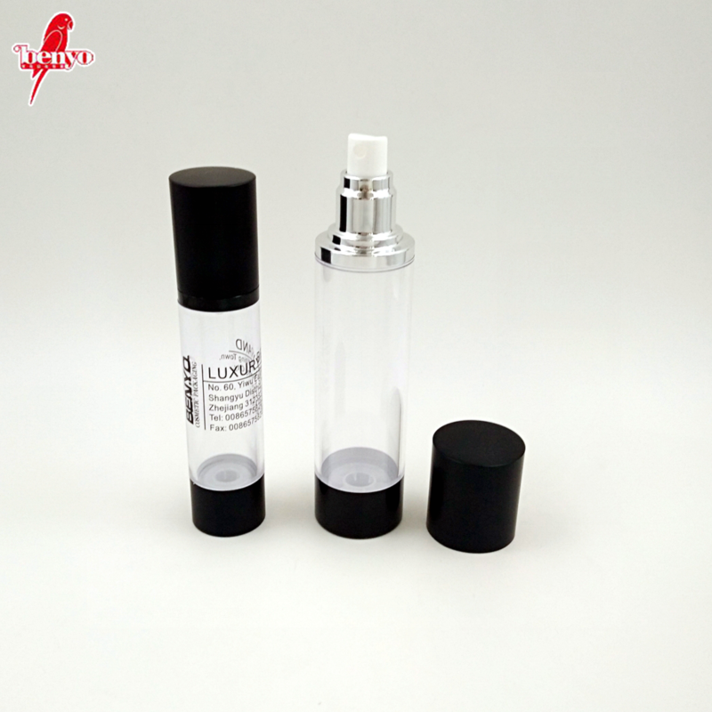 Good quality cosmetic airless plastic bottle 50 ml