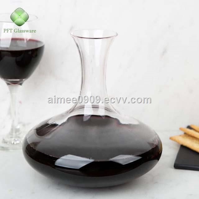 Hand Blown Leadfree Good quality classic Design Crystal Glass Wine Decanter