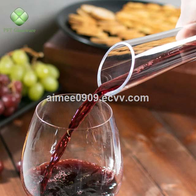 Lead free crystal material glass wine decanter for sale glass wine bottle