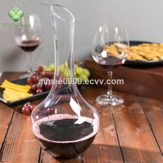 Lead free crystal material glass wine decanter for sale glass wine bottle