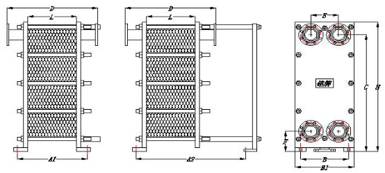High Quality Marine Used Gasketed Tpye Plate Heat Exchangers