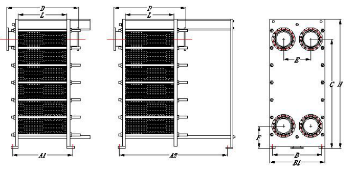 High Efficient Plate to Plate Type Heat Exchangers