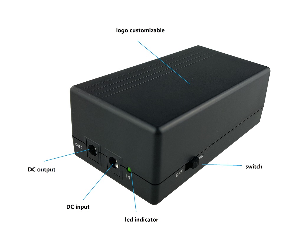 12v 1a lithium battery pack ups power 12v online ups for CCTV system