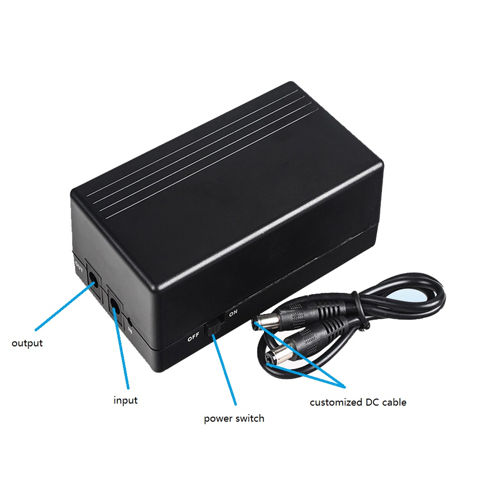 RICHROC portable mini ups 12V lithium ion battery uninterruptible power supply