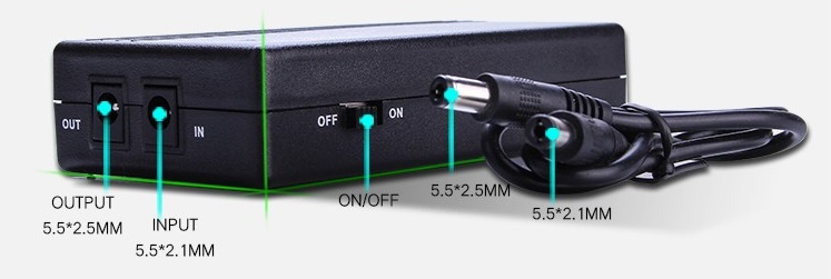 Safe and environmental lithium battery electronic product shenzhen 5v mini UPS machine