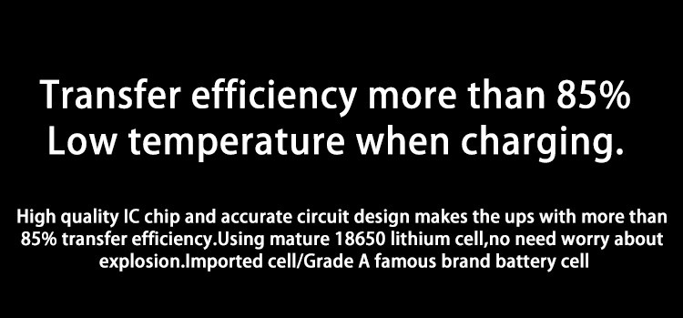 The durable 18650 lithium battery ups 12v 2a uninterruptible power supply ups