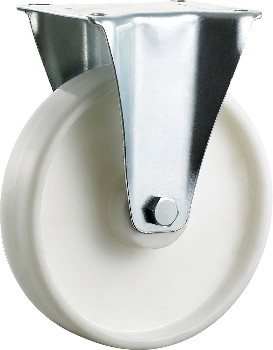 industrial caster wheel hardware fixed PA plastic 5 inches plain bearing wheels