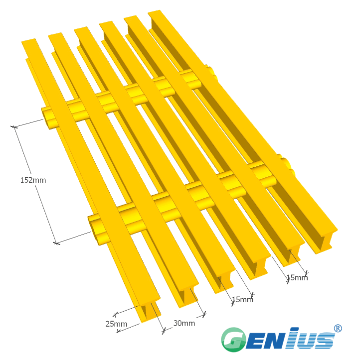 Fiberglass Pultruded Grating I5010