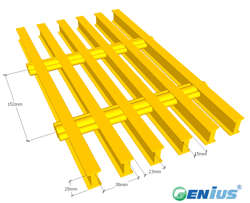 Fiberglass Pultruded Grating I6010