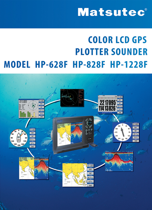 HP628F Marine GPS Chart Plotter combowith Fish Finder With Transducer