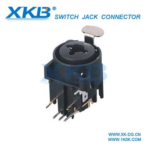 Blue Right Angle Carnon Block Six core XLR