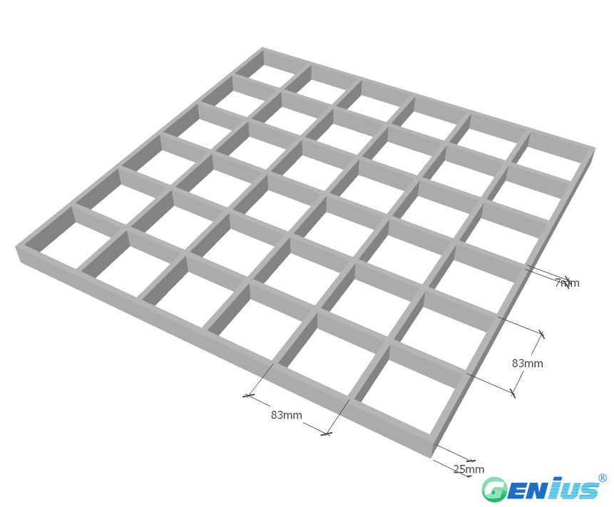 FRP Molded Grating 8383H25