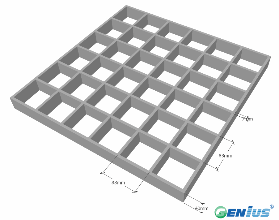 FRP Molded Grating 8383H40