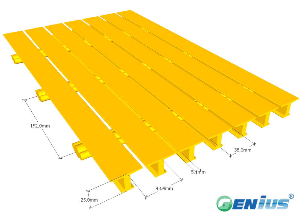 FRP Pultruded Grating T1210