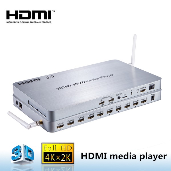 Smart Android 44 system 4K60Hz HDMI 10 ways HD media player TV box