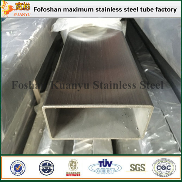 304 304L 316 316L large diameter industrial stainless steel rectangular tube
