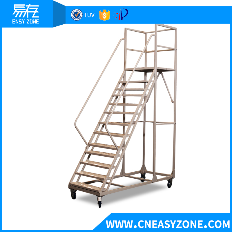 Easyzone 3m steel warehouse step ladder