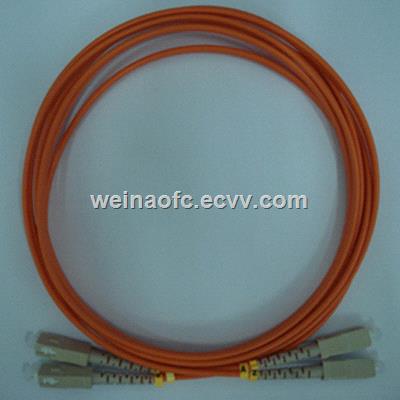 Fiber Optic Jumper Patchcord LCST Multimode OM1 OM2 Duplex with colored boots