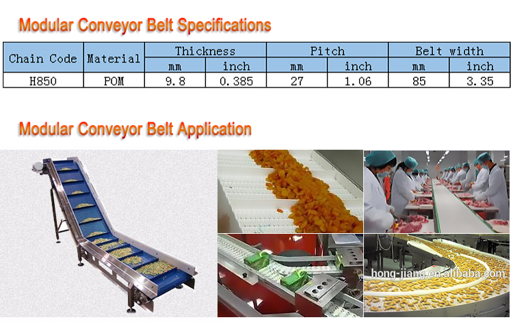 H2120 Electric Conveyor Belt for Food Grade Conveyor Belt