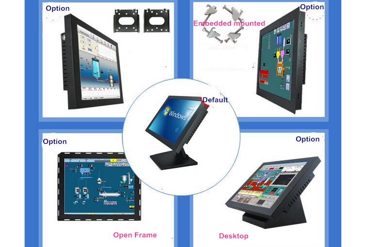 Touch Screen Monitor All in One Panel PC with WiFi 15 Inch