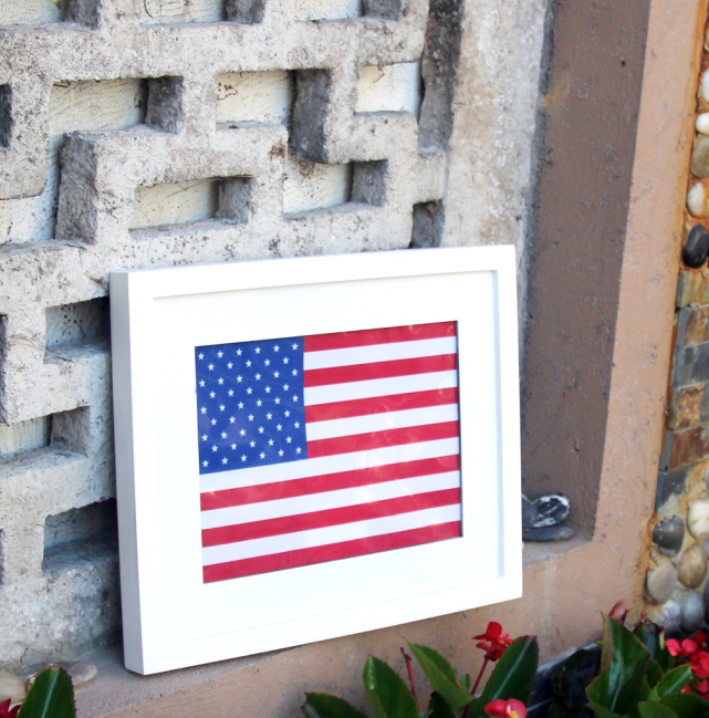 customized advertising sign party decoration wooden national flag led light box