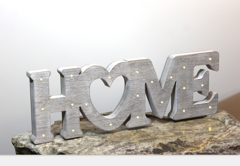 wooden customized home decoration LED marquee light