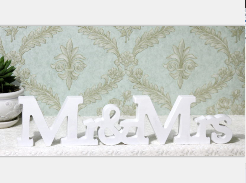 wooden customized wedding decoration marquee letter